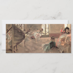 Carte La répétition d'Edgar Degas, Ballet Art Vintage