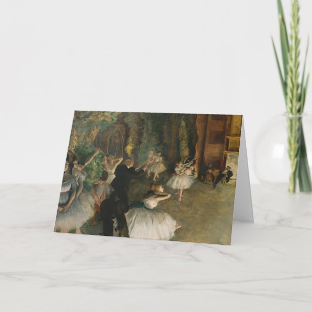 Carte La répétition du ballet sur scène | Edgar Degas (Devant)