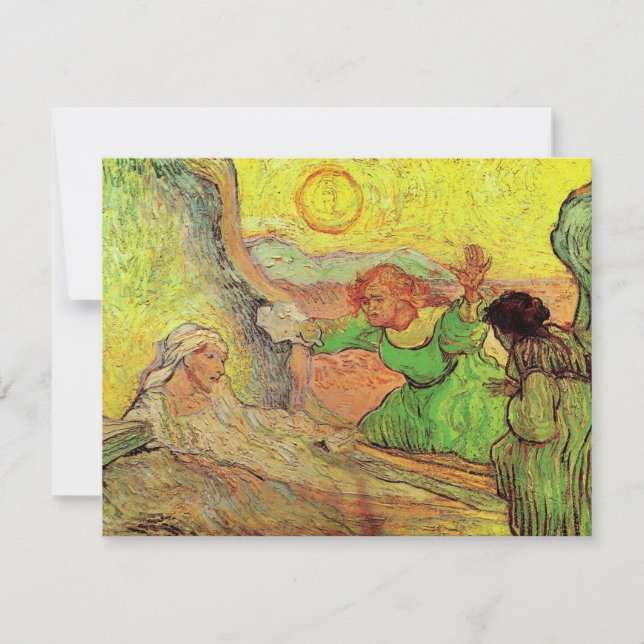 Carte La Résurrection de Lazare par Vincent van Gogh (Devant)