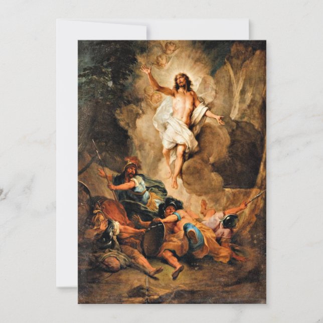 Carte La Résurrection du Christ, peinture d'art (Devant)