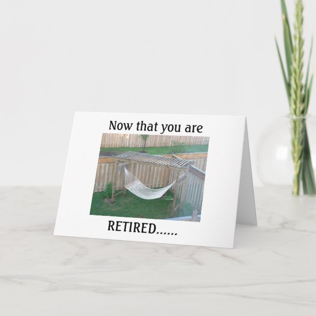 CARTE LA RETRAITE A BESOIN D'UN HAMMOCK-RELAX ET DE PROF (Devant)