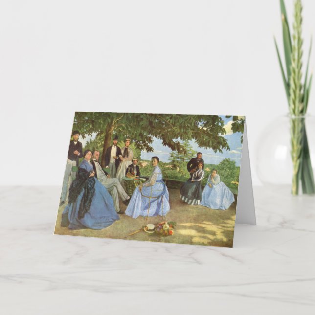 Carte La Réunion familiale | Fré dé ric Bazille (Devant)