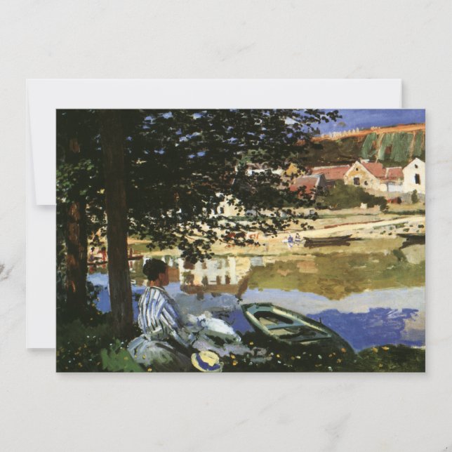 Carte La rive de la Seine, Bennecourt par Claude Monet (Devant)