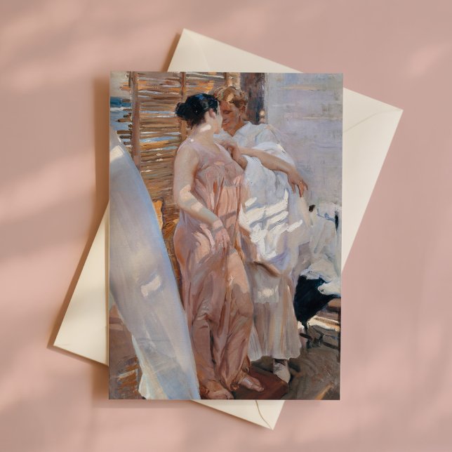 Carte La robe rose, après le bain | Joaquín Sorolla (Créateur téléchargé)
