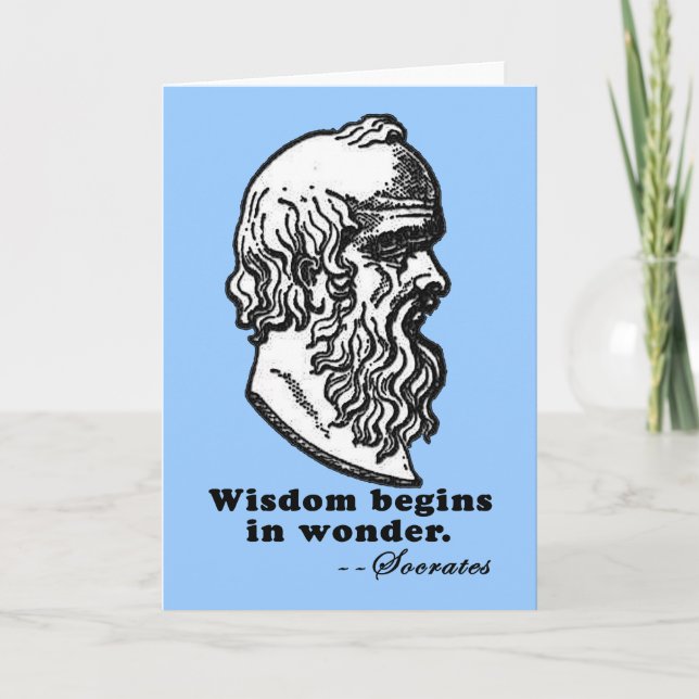Carte La sagesse commence dans le T-shirt de citation de (Devant)