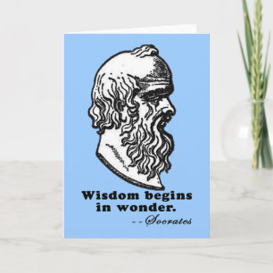 Carte La sagesse commence dans le T-shirt de citation de