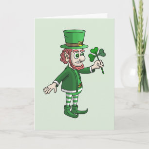 Carte La Saint Patrick avec Leprechaun