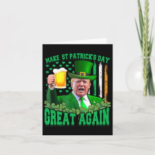 Carte La Saint-Patrick est à nouveau géniale Funny Trump