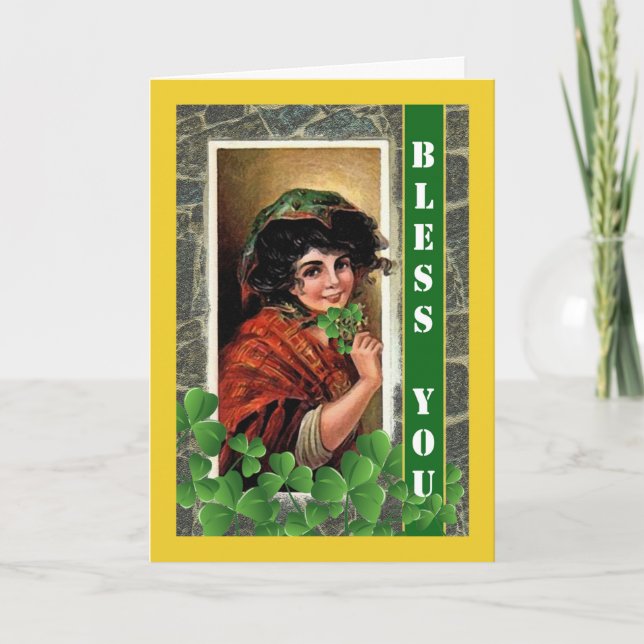 Carte La Saint-Patrick pour l'amitié avec l'Irlande (Devant)