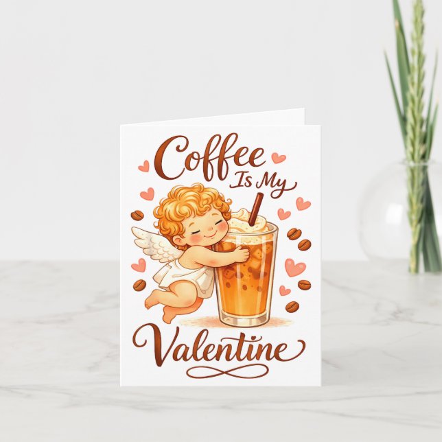 Carte La Saint-Valentin Café Est Mon Amour Café (Devant)