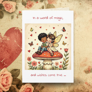Carte La Saint-Valentin Dans un monde de magie