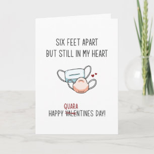 Carte La Saint Valentin dans une drôle de quarantaine