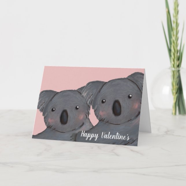 Carte La Saint-Valentin de koala (Devant)
