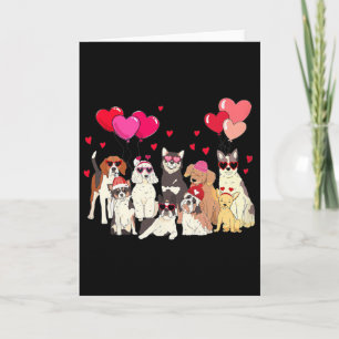 Carte La Saint-Valentin de mes chiens