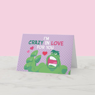 Carte La Saint-Valentin des Avengers Hulk Fou Amoureux