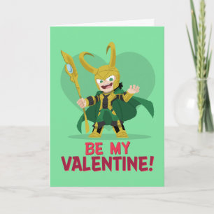 Carte La Saint-Valentin des Avengers Loki - Soyez Ma S