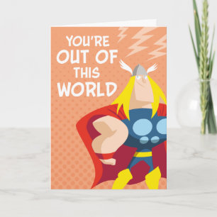 Carte La Saint-Valentin des Avengers Thor : En dehors