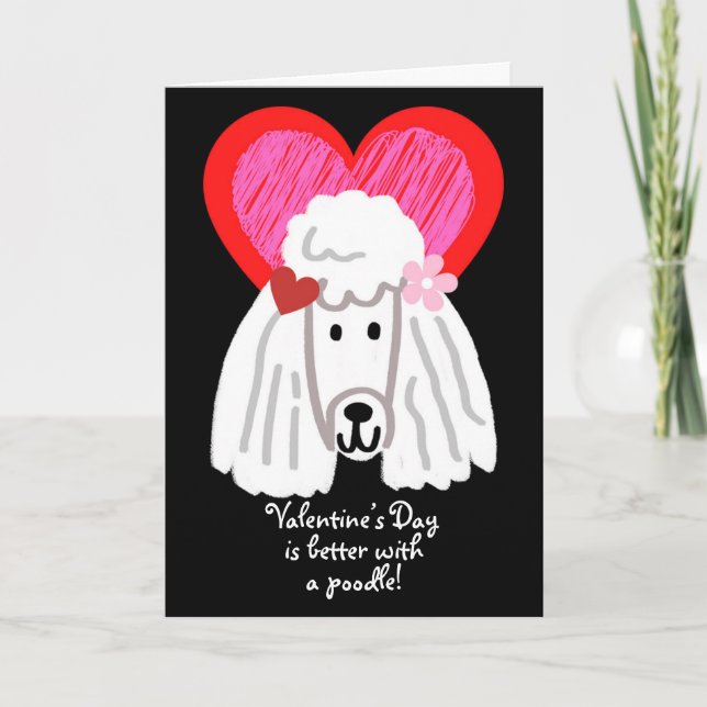 Carte La Saint-Valentin est meilleure avec un coeur de c (Devant)