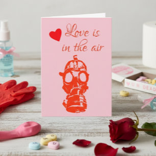 Carte La Saint-Valentin l'amour est dans le masque du ga
