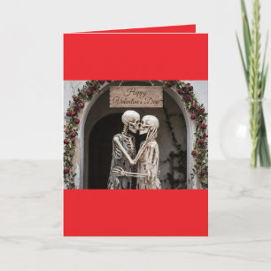 Carte La Saint-Valentin squelette