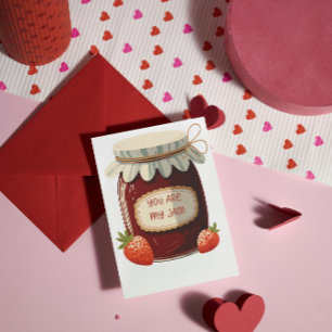 Carte La Saint-Valentin Tu es ma confiture Mignon en cla