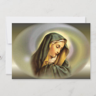 Carte La Sainte Vierge Marie dans la gloire Magnifique