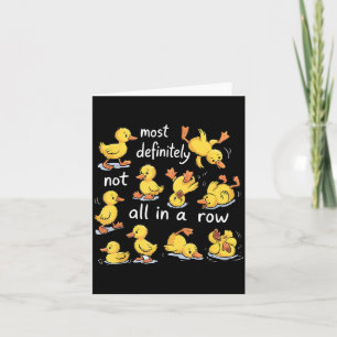 Carte La santé mentale des canards pas du tout alignés
