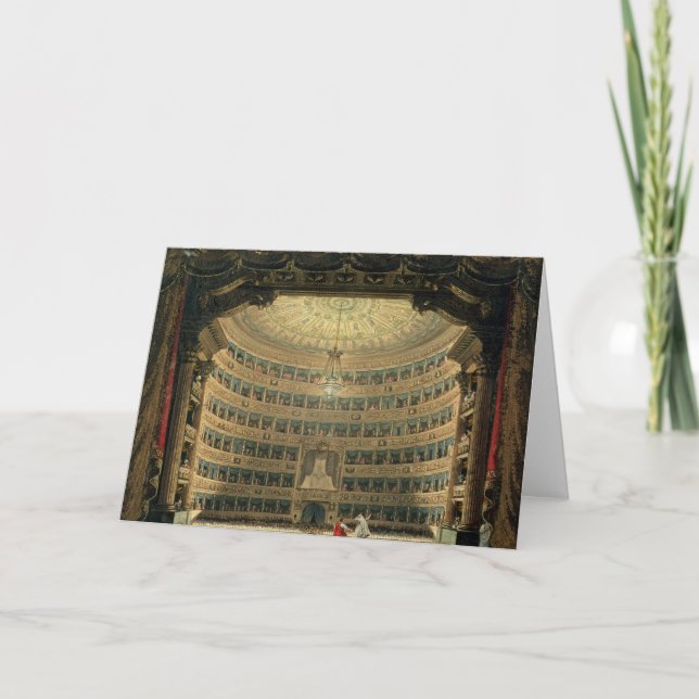 Carte La Scala, Milan, pendant une représentation (Devant)