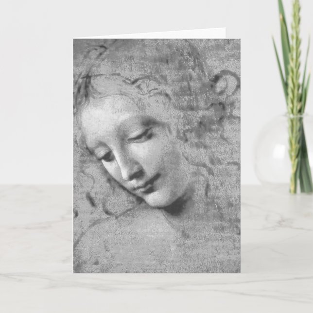 Carte La Scapigliata par Léonard de Vinci (Devant)