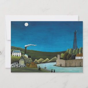 Carte La Seine à Suresnes par Henri Rousseau, Art ancien