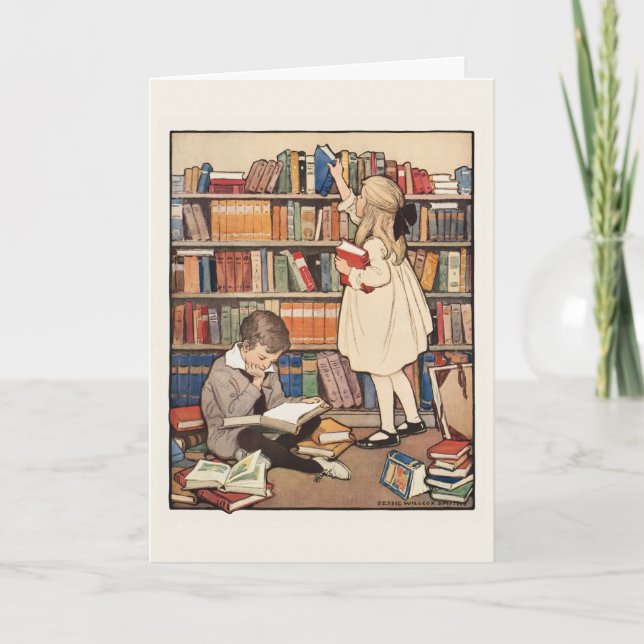Carte La semaine du livre pour enfants par Jessie Willco (Devant)