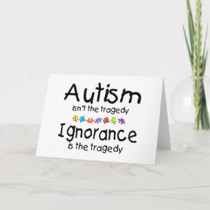 Carte La sensibilisation sur l'autisme n'est pas la