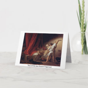 Carte La serrure par Jean-Honore Fragonard