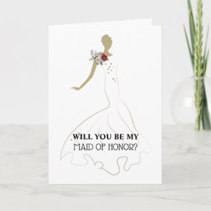 Carte La servante d'honneur   Robe mariage de mariée