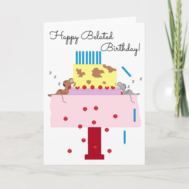 Carte La sieste de l'après-midi : Anniversaire tardif (Devant)