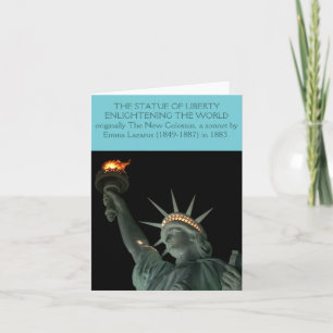 CARTE LA STATUE DE LA LIBERTÉ ÉCLAIRANT LE MONDE