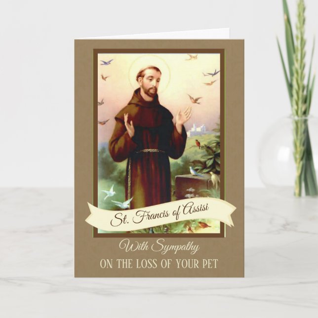 Carte La sympathie choie St Francis d'Assisi (Devant)