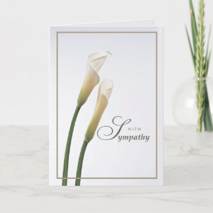 Carte La sympathie de Calla Lily