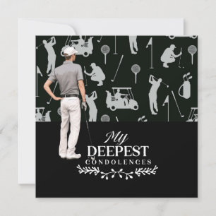 Carte La sympathie du golf pour vos condoléances de pert