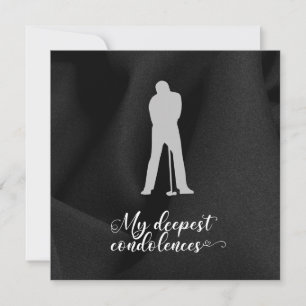 Carte La sympathie du golf pour vos condoléances de pert