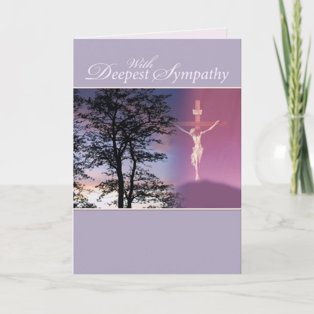 Carte La sympathie la plus profonde, religieuse (Devant)