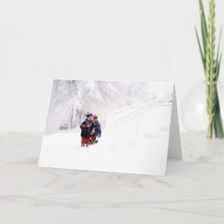 Carte La tempête de neige des enfants