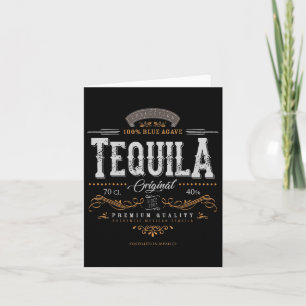 Carte La Tequila Mexicaine vintage Cinco De Mayo Distort