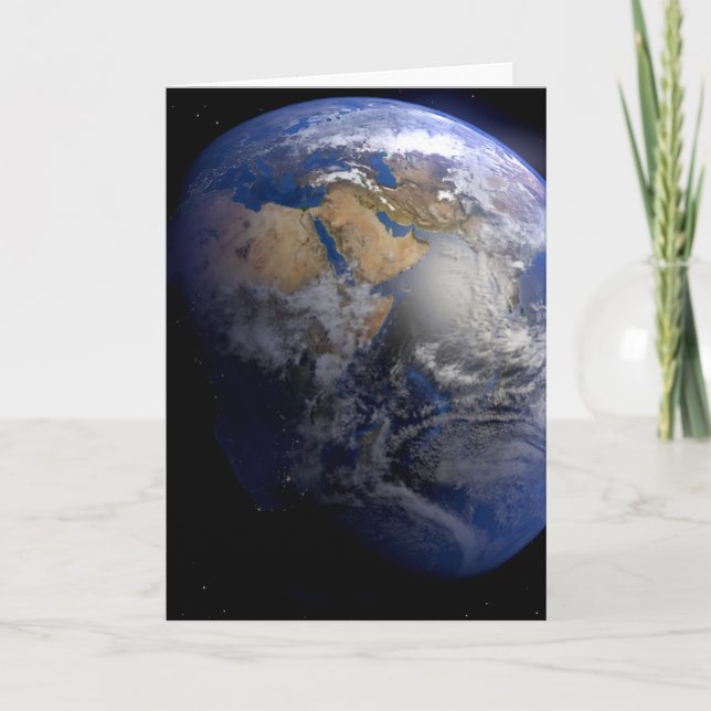 Carte La Terre Bleue De L'Espace Inspiration (Devant)