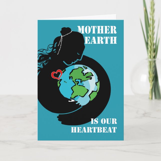 Carte La Terre Mère est Notre Coeur, Jour des terres, Ga (Devant)