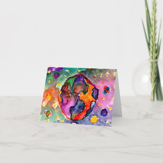 Carte La terre par Alicia Hanson, âge 10 (Devant)