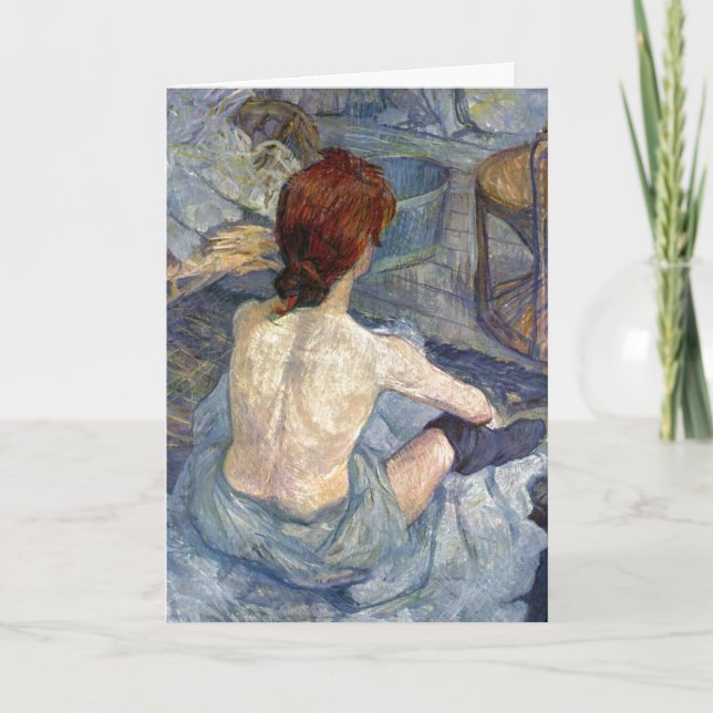 Carte La Toilette Rousse - Peinture Toulouse-Lautrec (Devant)