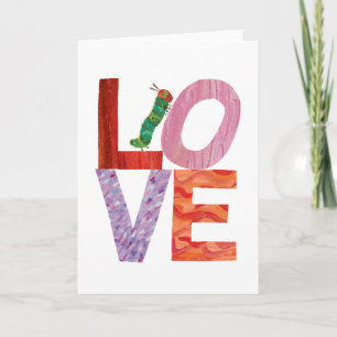 Carte La Très Gourmande Chenille   AMOUR