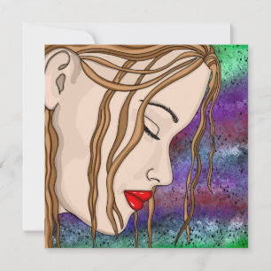 Carte La Triste Femme Contemplant