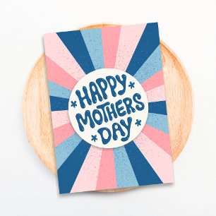 Carte La typographie Joyeuse Fête des mères